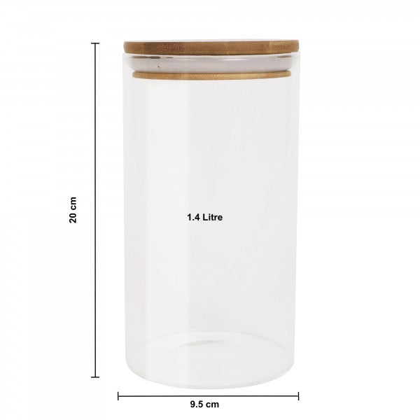 GLASS TEA STORAGE JAR